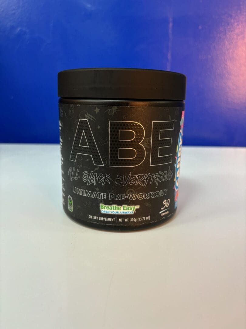 A container of the body building supplement abe