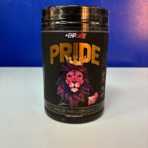 A jar of pride is sitting on the counter.