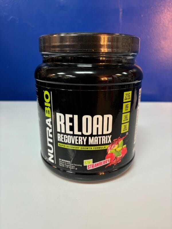 A jar of nutrabio reload recovery matrix